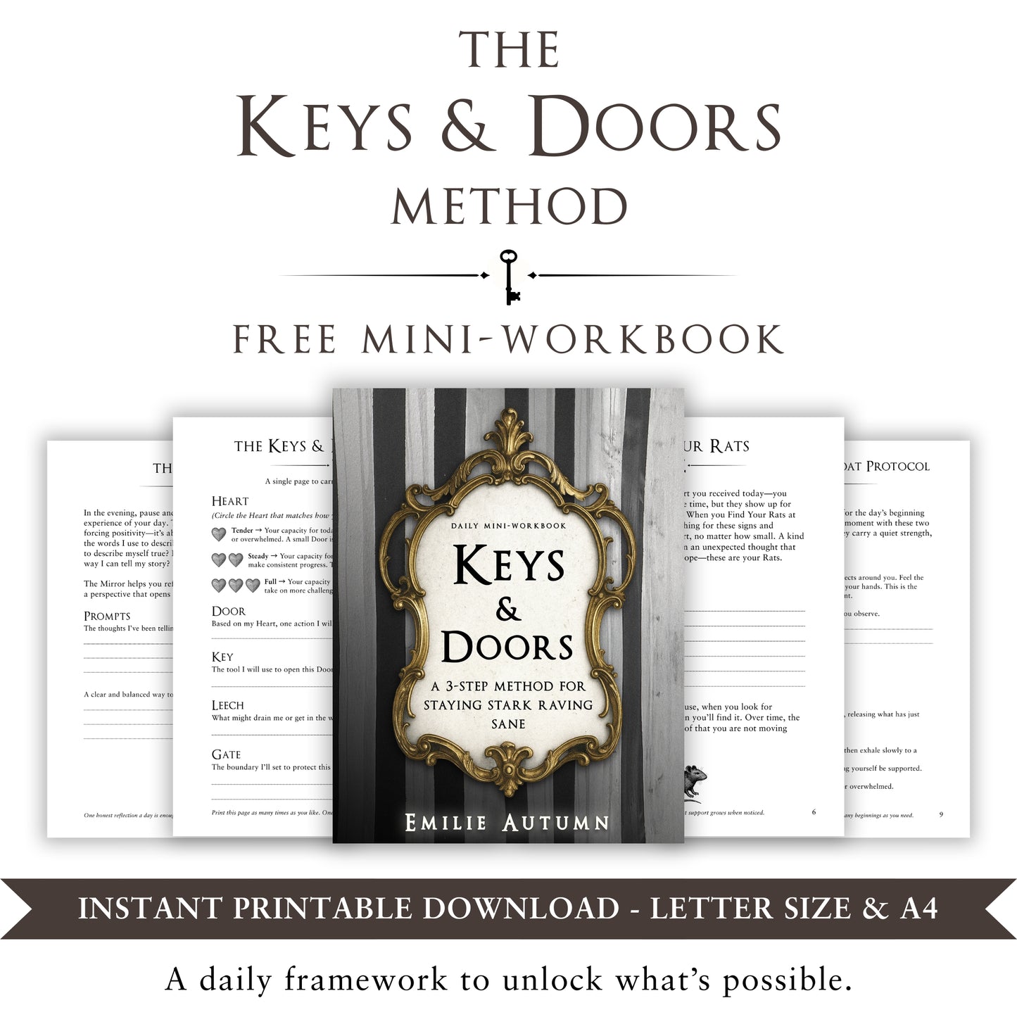 The Keys & Doors Method - Printable Mini-Workbook (Free Gift)