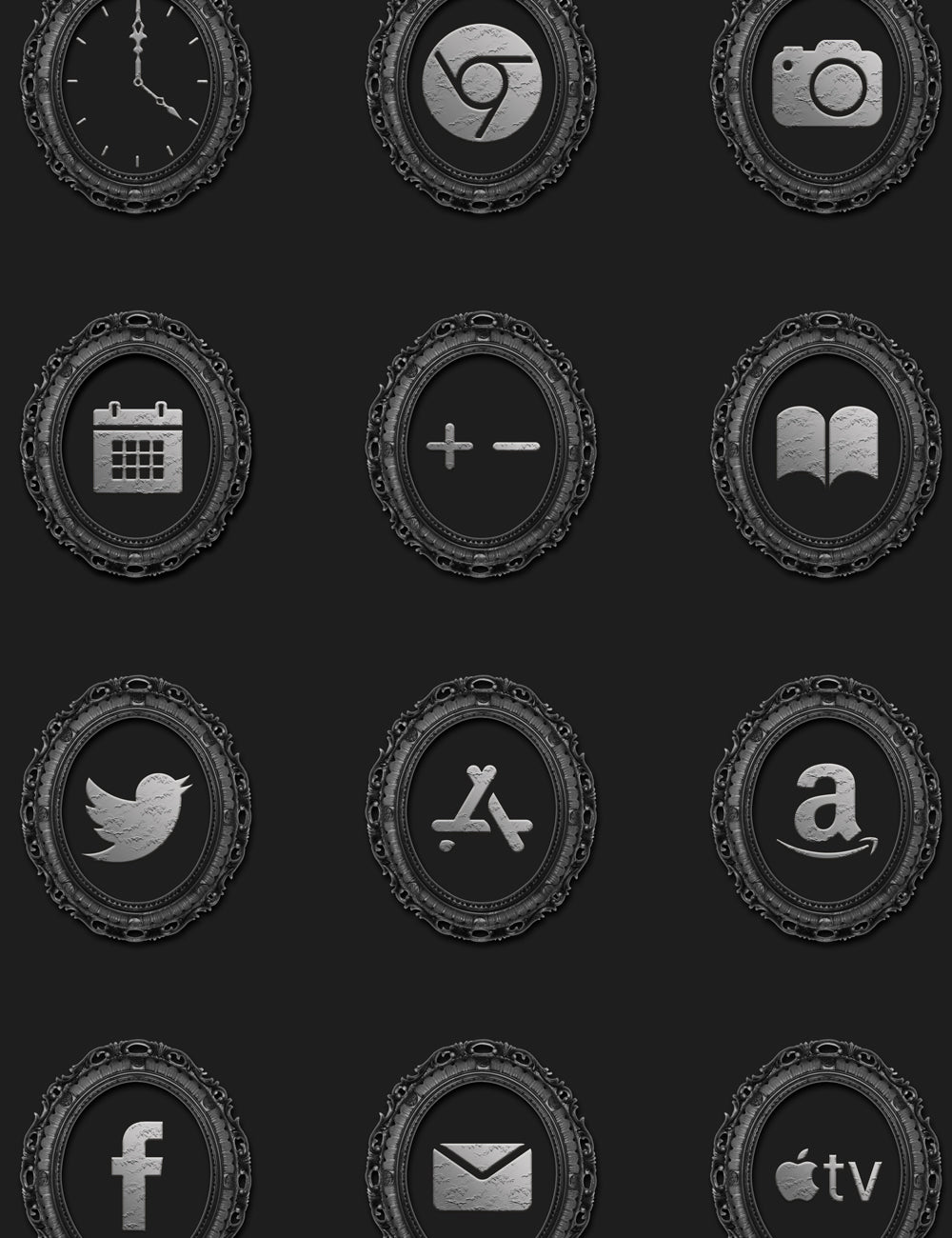 Rococo Gothic Theme iOS Icon Pack