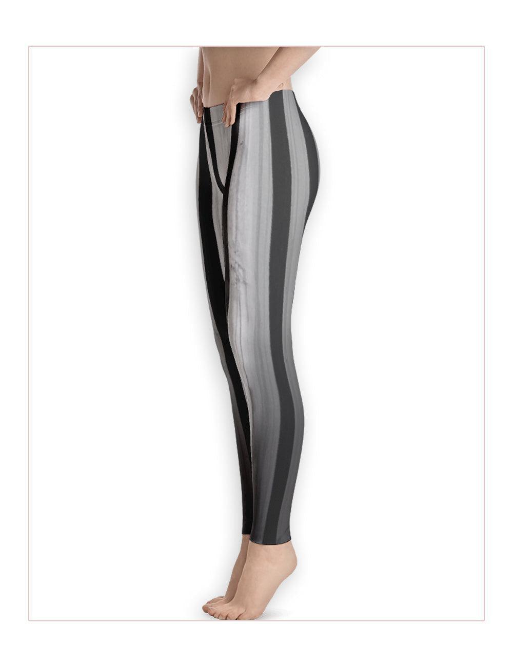 "Striped Asylum Wallpaper" Leggings