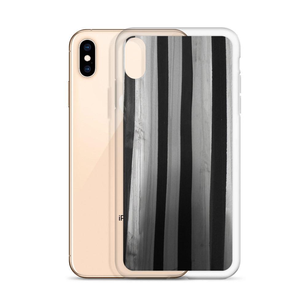 "Striped Asylum Wallpaper" iPhone Case