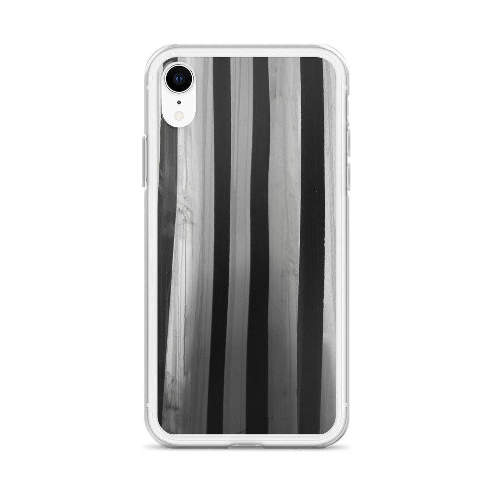 "Striped Asylum Wallpaper" iPhone Case