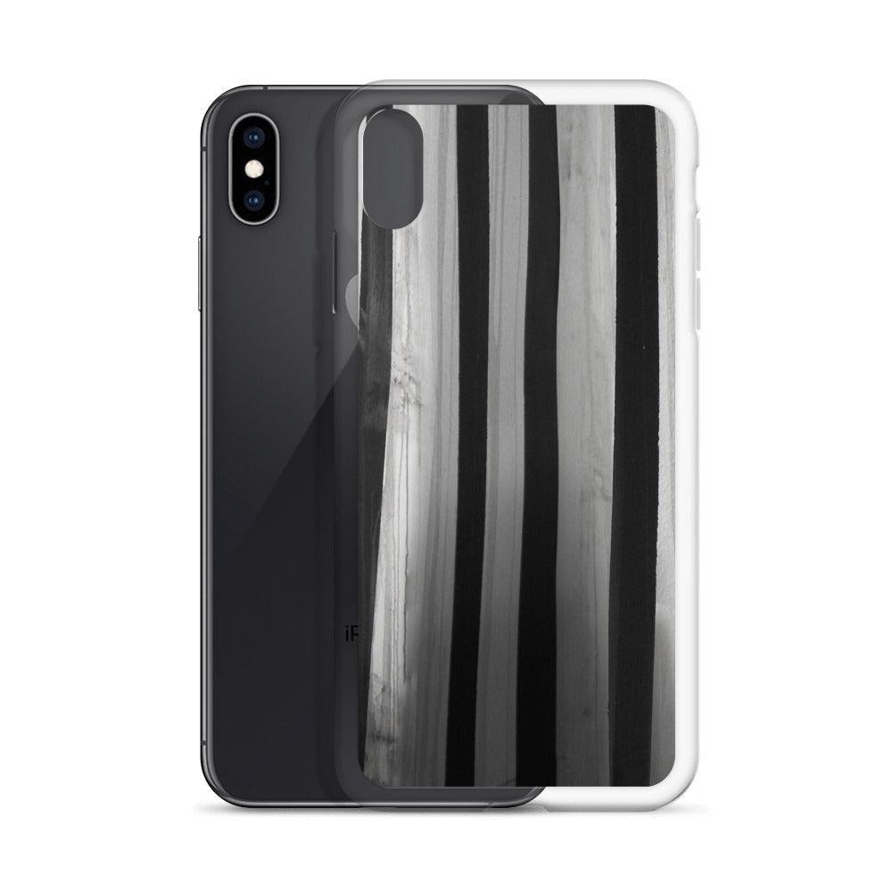 "Striped Asylum Wallpaper" iPhone Case