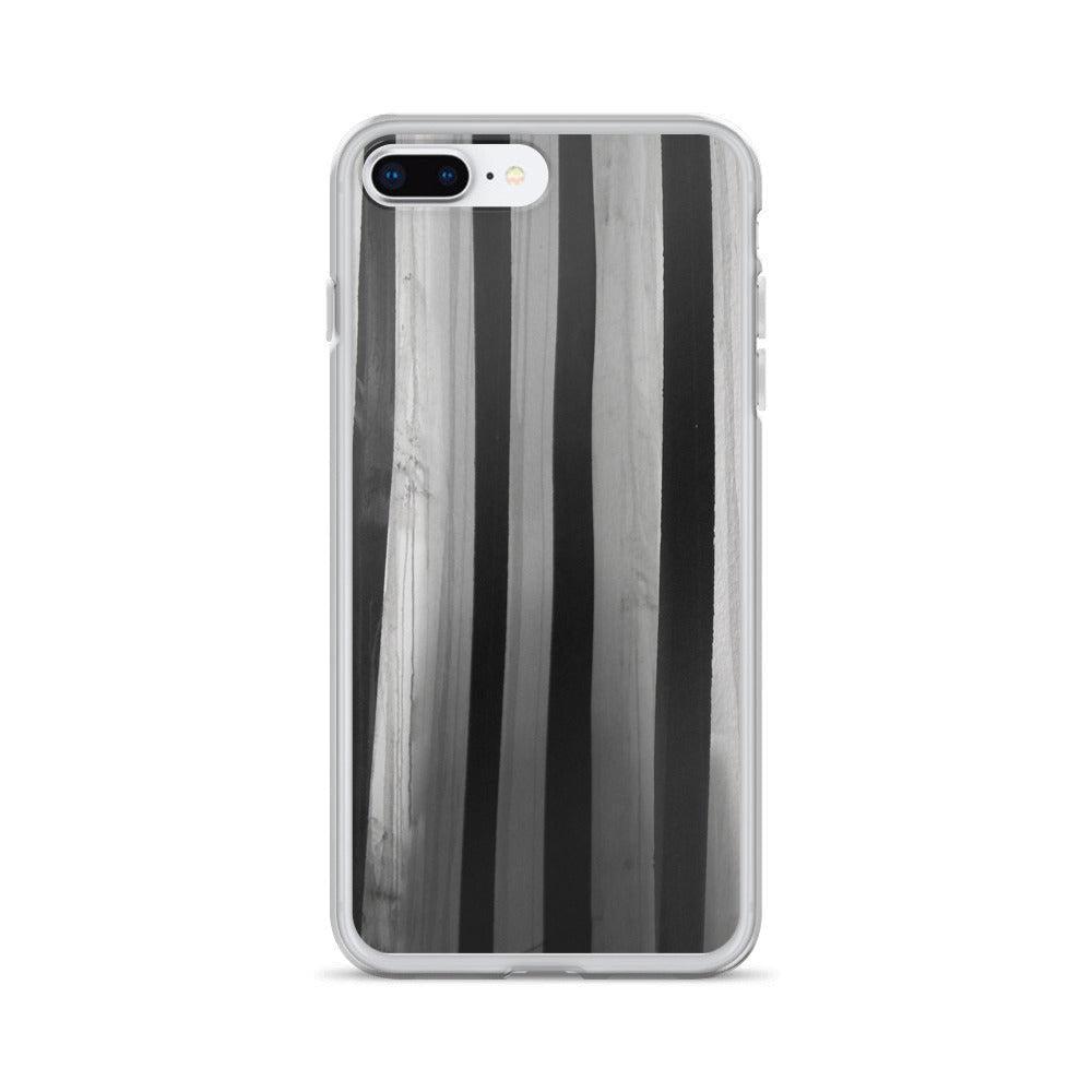 "Striped Asylum Wallpaper" iPhone Case