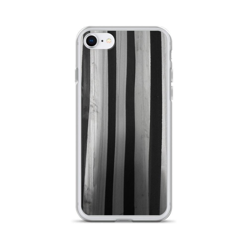 "Striped Asylum Wallpaper" iPhone Case