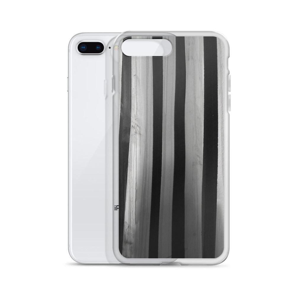 "Striped Asylum Wallpaper" iPhone Case