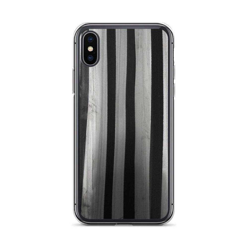 "Striped Asylum Wallpaper" iPhone Case