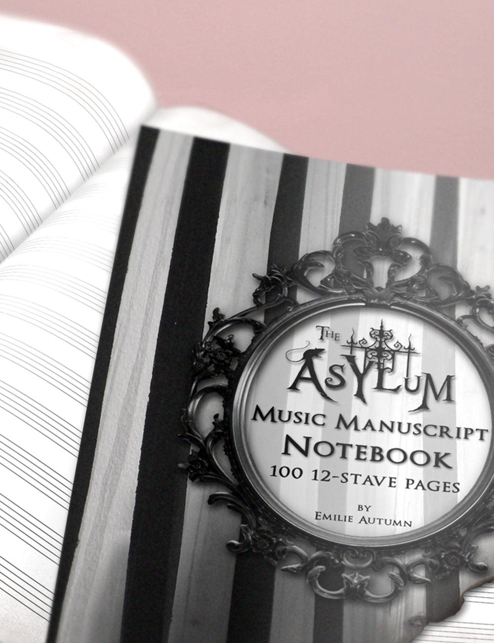 The Asylum Music Manuscript Notebook