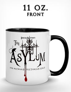 "Asylum Logo" Black Handle Mug | Double Sided | 11 - 15 oz.
