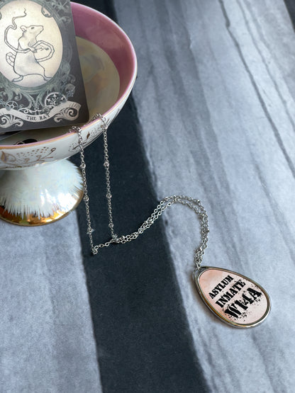 CUSTOM Asylum Inmate Teardrop Necklace