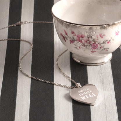 CUSTOM Inmate Engraved Heart Necklace