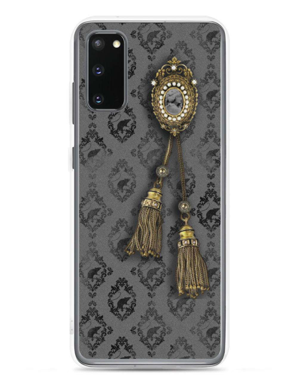 Striped Asylum Wallpaper Samsung Phone Case - The Asylum Emporium