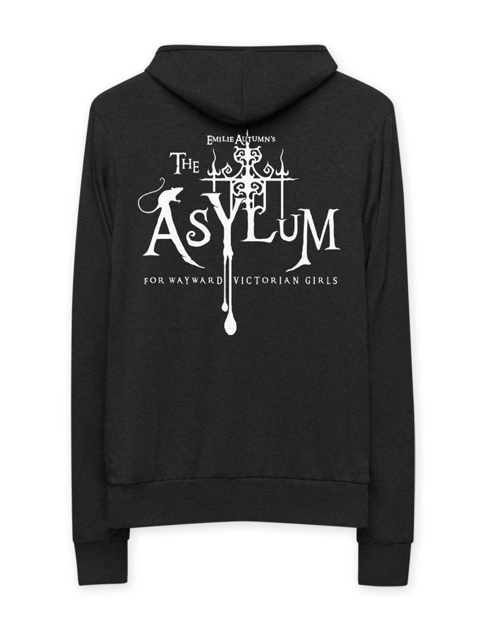 Custom Asylum Inmate Number Lightweight Zip Hoodie | Unisex