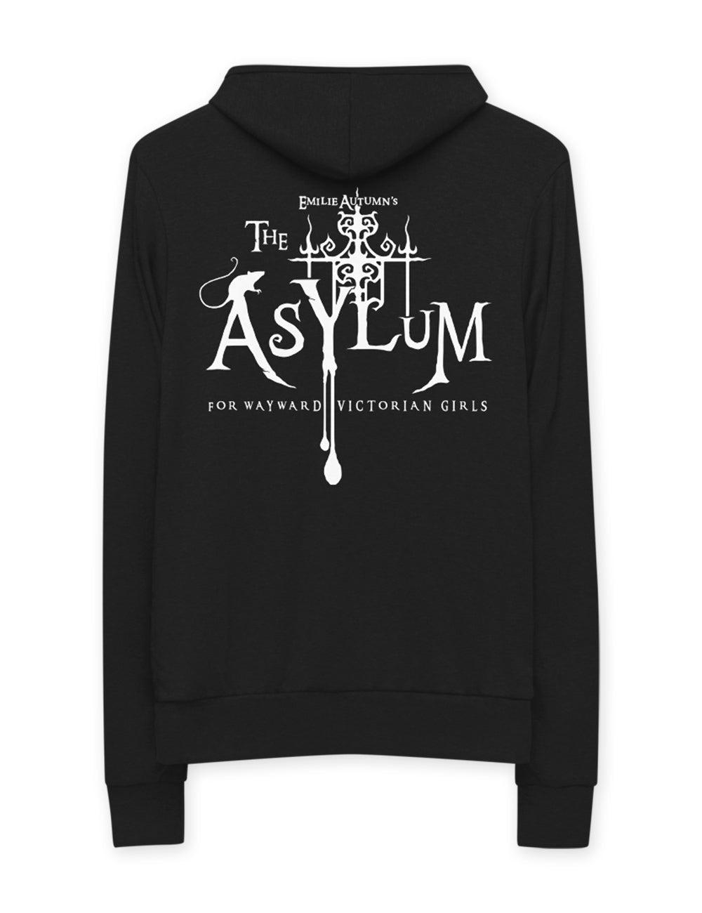 Custom Asylum Inmate Number Lightweight Zip Hoodie | Unisex