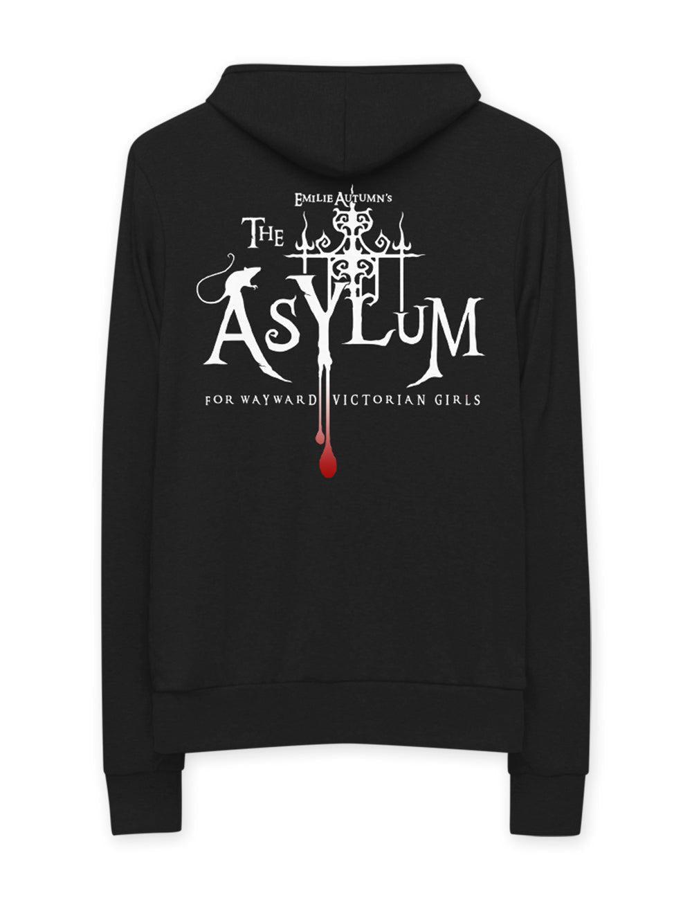 Custom Asylum Inmate Number Lightweight Zip Hoodie | Unisex