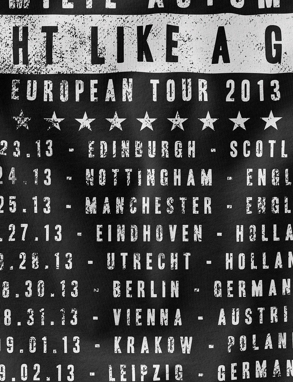 "EMILIE" European FLAG Tour 2013 Cotton Tee | Double Sided | Unisex