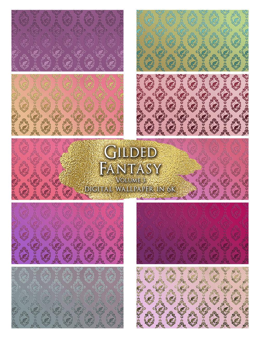 Gilded Asylum Fantasy 6K Wallpaper Pack Bundle + FREE Phone Wallpapers
