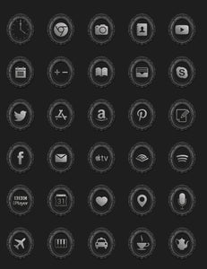 Rococo Gothic Theme iOS Icon Pack