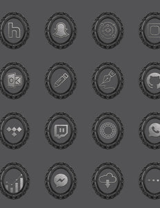 Rococo Gothic Theme iOS Icon Pack