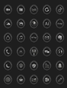 Rococo Gothic Theme iOS Icon Pack