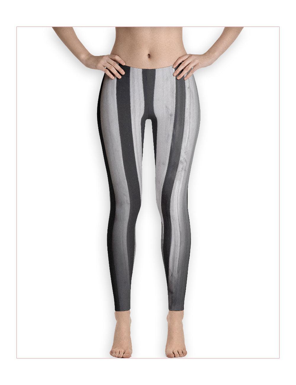 "Striped Asylum Wallpaper" Leggings