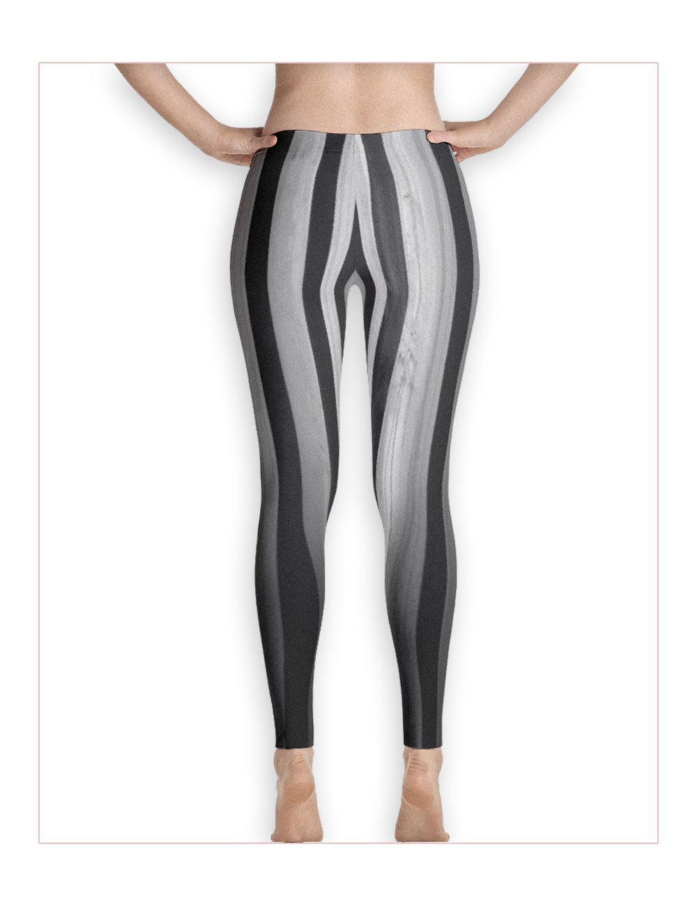 "Striped Asylum Wallpaper" Leggings