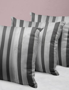 "Striped Asylum Wallpaper" Plush Throw Pillow