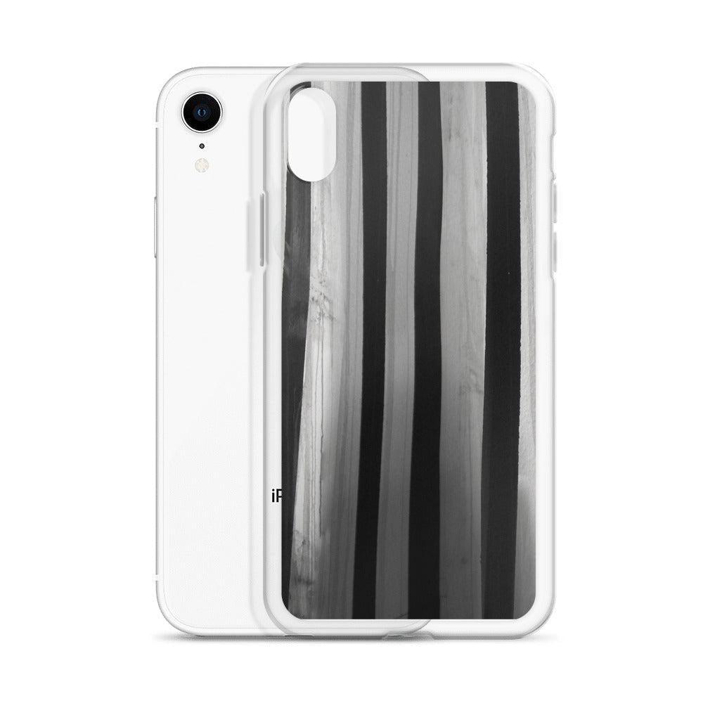 "Striped Asylum Wallpaper" iPhone Case