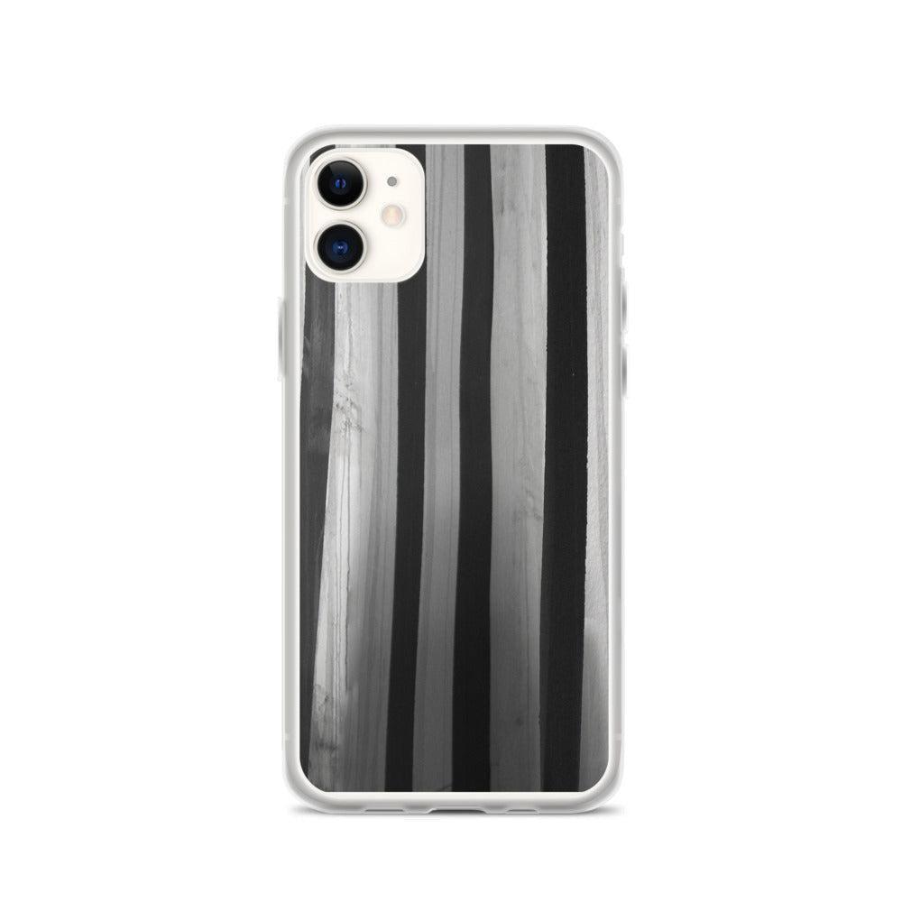 "Striped Asylum Wallpaper" iPhone Case