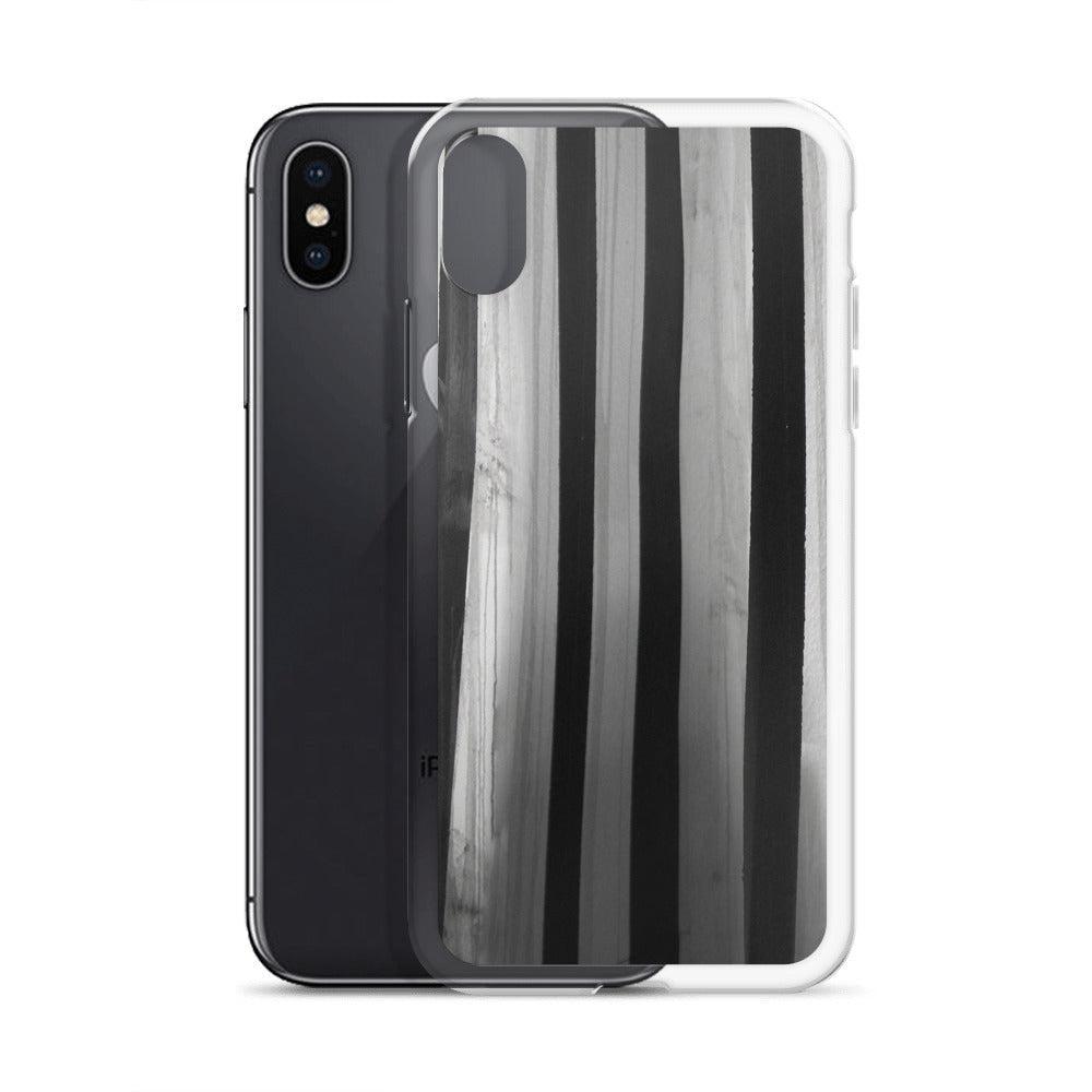 "Striped Asylum Wallpaper" iPhone Case