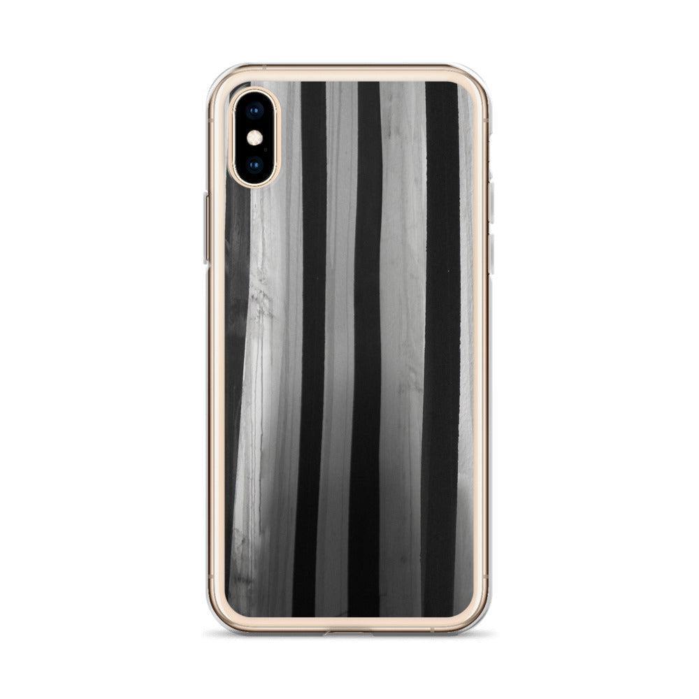 "Striped Asylum Wallpaper" iPhone Case