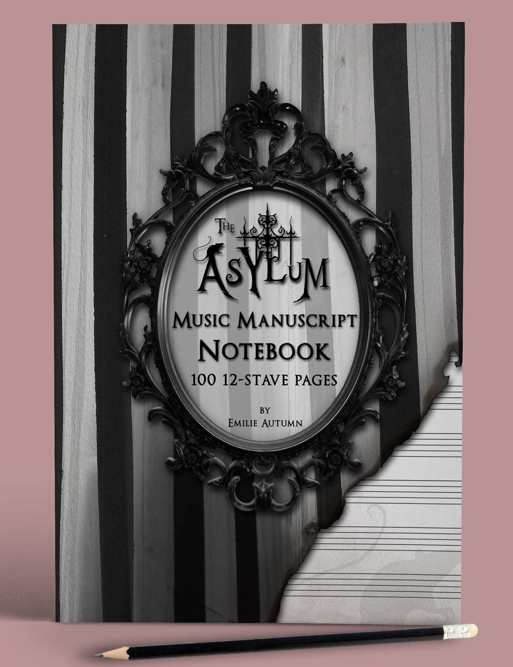 The Asylum Music Manuscript Notebook