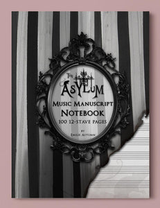 The Asylum Music Manuscript Notebook